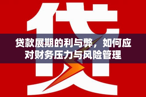南山贷款展期的利与弊，如何应对财务压力与风险管理