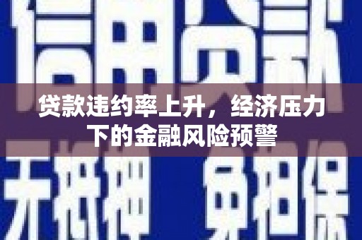 拉孜贷款违约率上升，经济压力下的金融风险预警