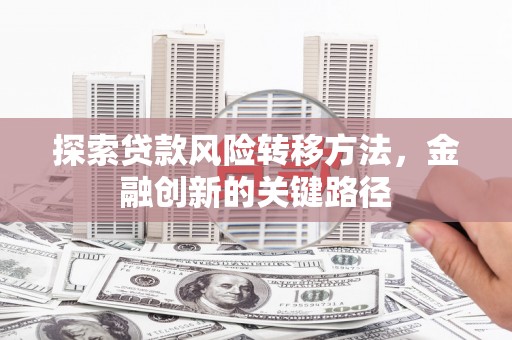 清城探索贷款风险转移方法，金融创新的关键路径