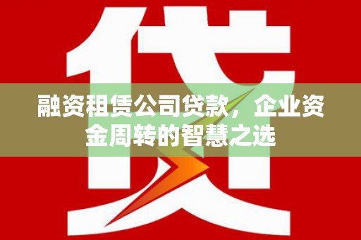 隆子融资租赁公司贷款，企业资金周转的智慧之选