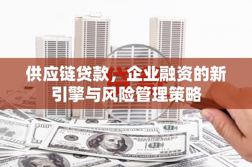 呈贡供应链贷款，企业融资的新引擎与风险管理策略