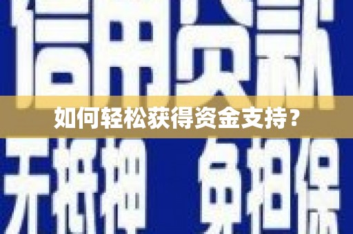 红星如何轻松获得资金支持？